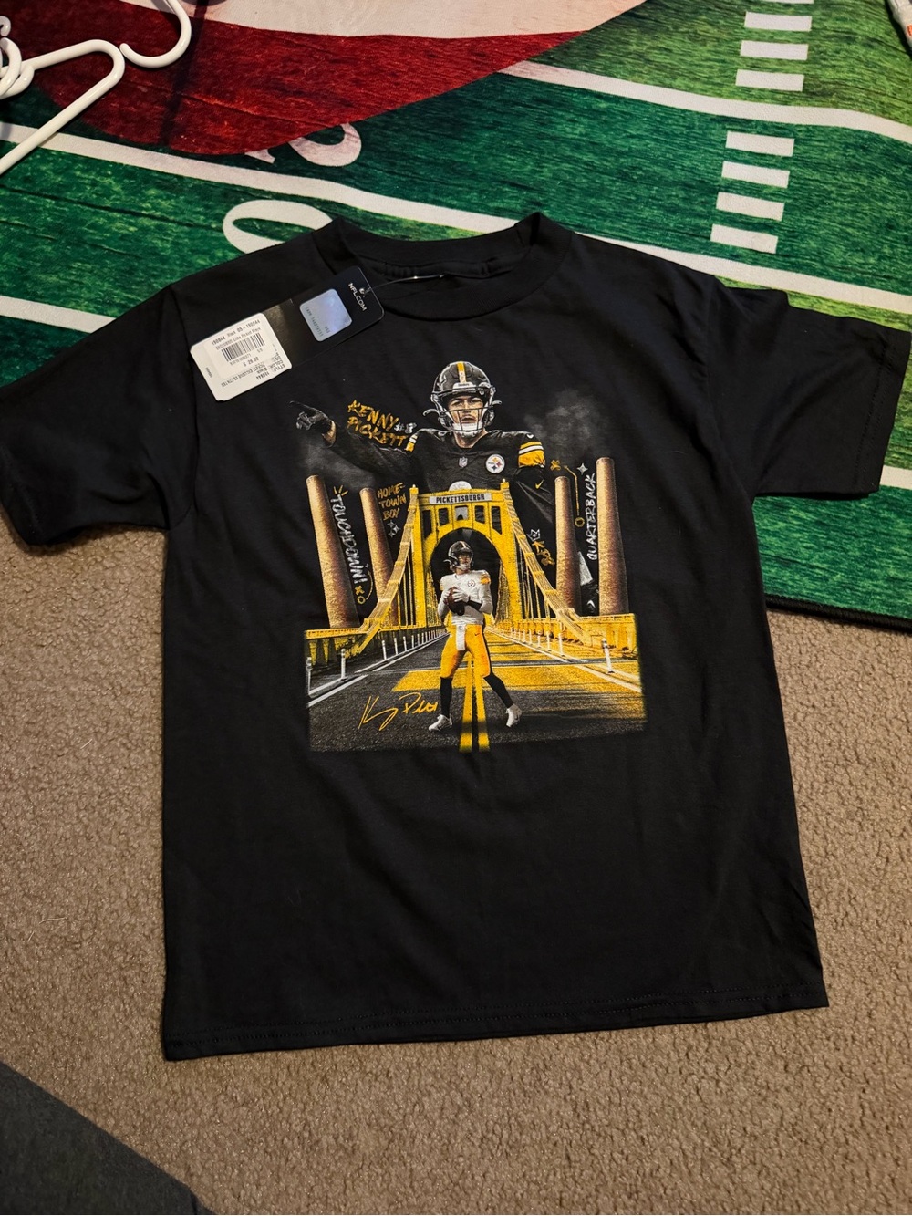Black & Yellow Kids Steelers Graphic Tee